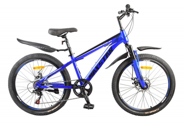 Велосипед MAXSTAR 24" Матовый Синий/Чёрный - купить по выгодной цене в ...