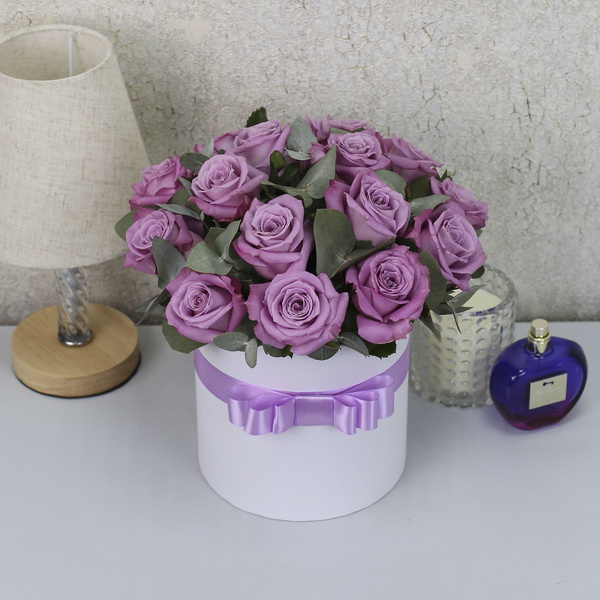 Роза FlorPro, цвет фиолетовый, 15 шт купить по выгодной цене в интернет ...