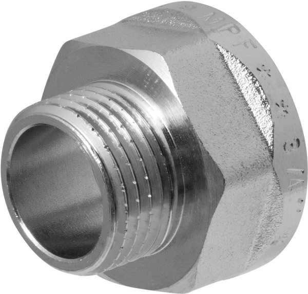 Переходник латунный с ребордой 3/4"х1/2" внутренняя-наружная резьба ...