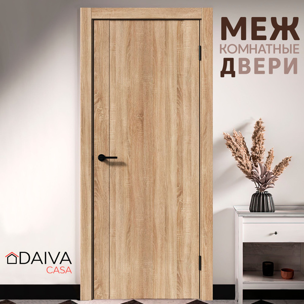 Межкомнатная дверь DAIVA casa, цвет Дуб сонома, 2000х700 мм, Bolivar ...