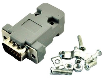 Разъем DB15M (Male) пайка на кабель с корпусом - купить с доставкой по ...