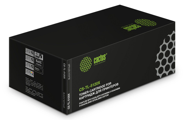 Расходник для печати Cactus CS-TL-5120X, Черный (black), для лазерного ...