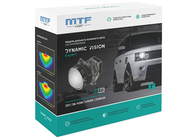 Модуль дальнего/ближнего света MTF Light, HB4, HB3 купить по выгодной ...