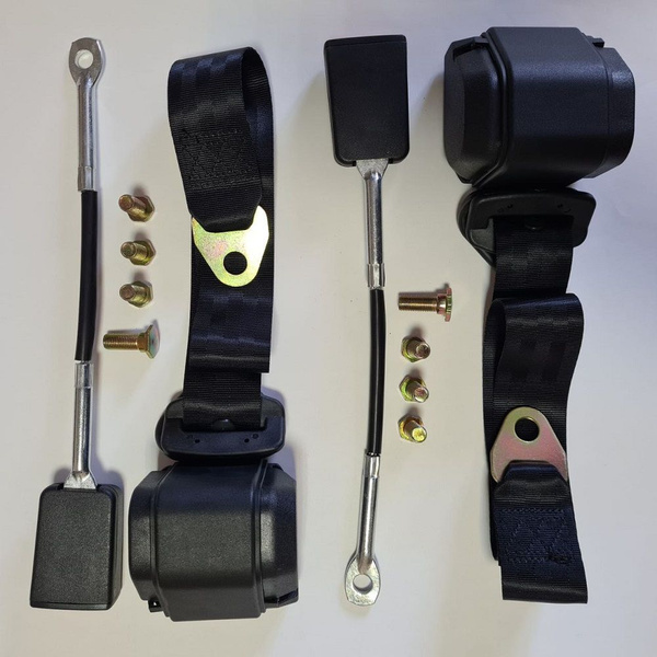 Ремень безопасности инерционный, 2 шт. крепление 3 точки - купить по ...