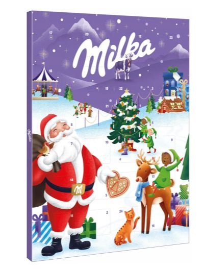 Адвент-календарь Milka Европа 90 гр. Милка XMAS шоколад Адвент ...