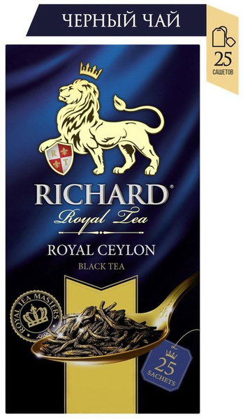 Чай черный Richard Royal Ceylon 25*2г - купить с доставкой по выгодным ...