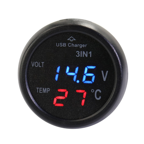 Многофункциональный цифровой монитор напряжения 3-в-1, мультиметр ...