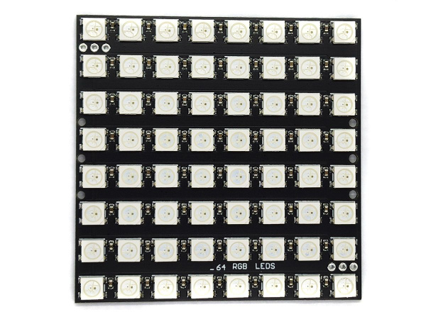 RGB LED матрица 64 адресных светодиода WS2812 8x8 - купить с доставкой ...