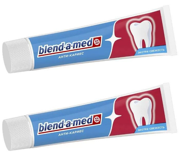 Blend-a-med Зубная паста Антикариес Свежесть, 100 мл, 2 штуки - купить ...