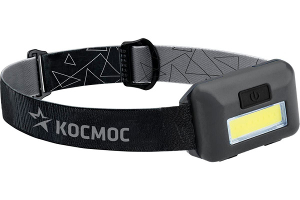 Светодиодный налобный фонарь КОСМОС KOC-H101-COB 3Вт СОВ. 3 режима ...