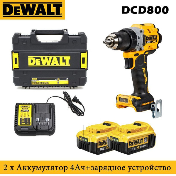 DEWALT DCD800 шуруповерт импульсный бесщеточный - купить с доставкой по ...