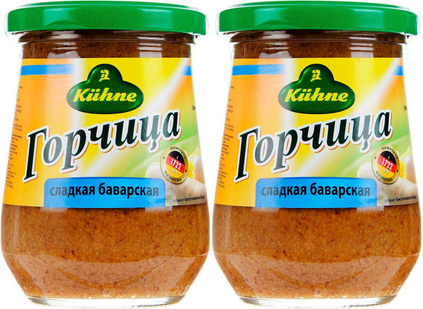 Горчица Kuhne Баварская сладкая, комплект: 2 упаковки по 250 г купить ...