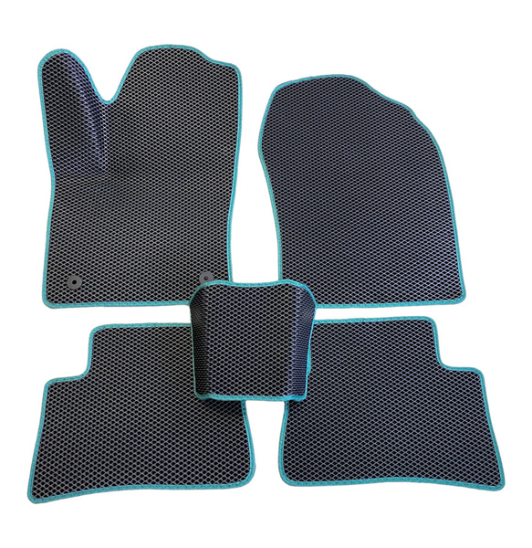 Коврики в салон автомобиля АУДИ_2, цвет зеленый, черный - купить по ...