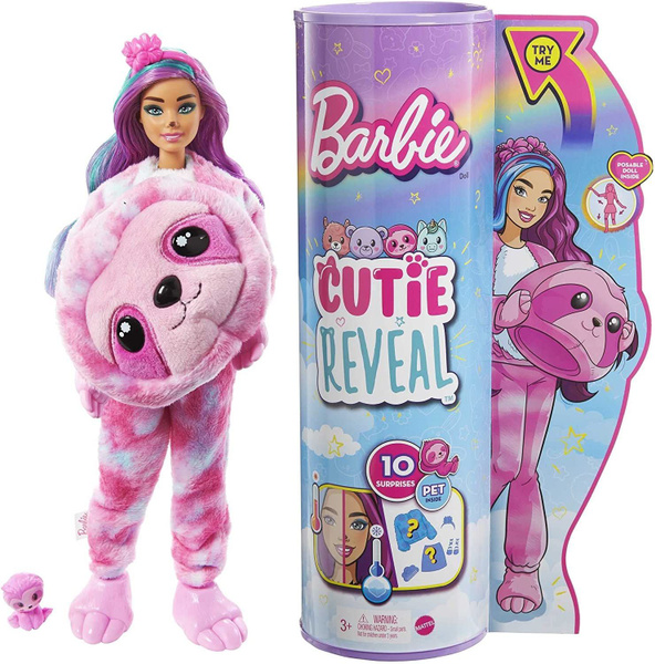 Кукла Barbie Cutie Reveal Милашка-проявляшка Ленивец, HJL59 купить на ...