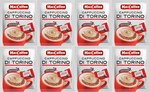 Кофейный напиток MacCoffee Cappuccino di Torino 25 г 10 шт, комплект: 8 ...