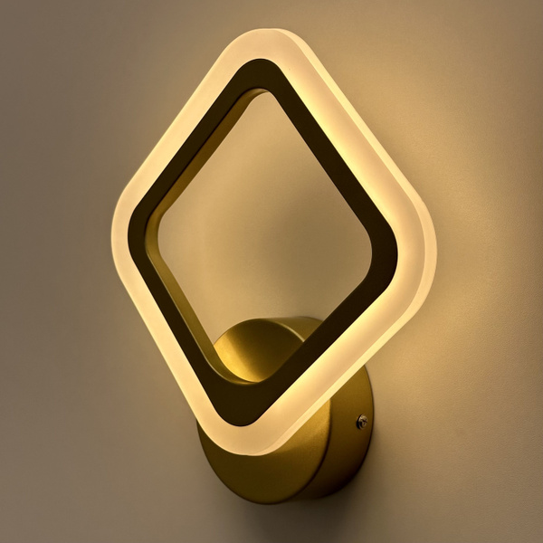 Настенная бра светодиодная, цвет матовое золото Свет Столицы, LED, 16W ...