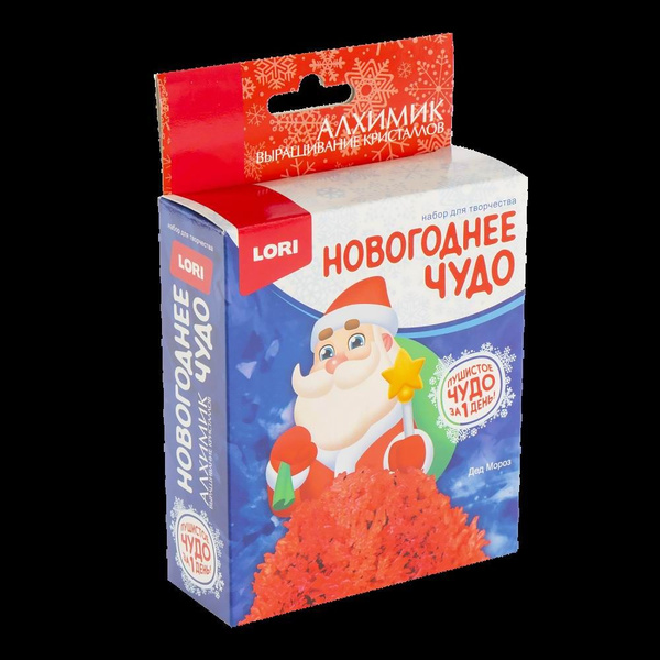 Выращивание кристаллов LORI Фигурки, "Дед Мороз", поддон, раствор ...