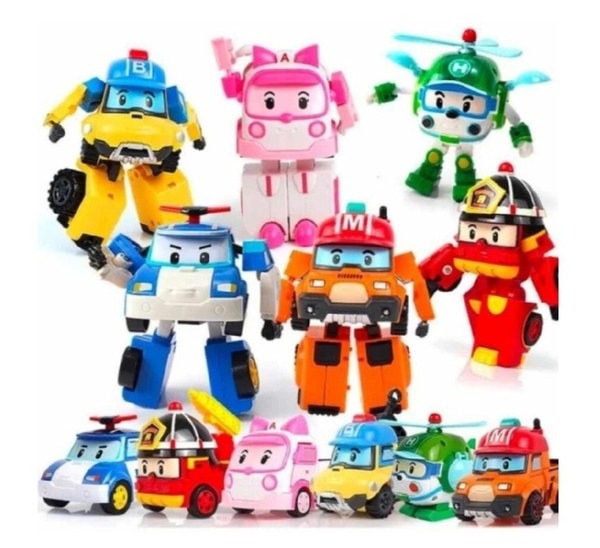 Машинка-трансформер Робокар Поли, Герои из мультфильма "Robocar Poli ...