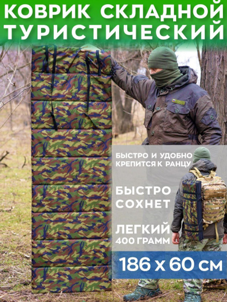 Коврик туристический Snoogy спортивный походный каремат, туристический ...