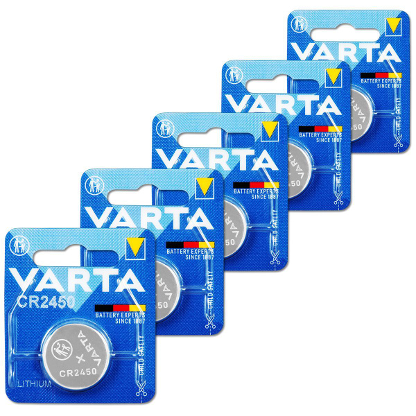 Батарейка CR2450 3V VARTA blister, упаковка 5 шт. - купить с доставкой ...