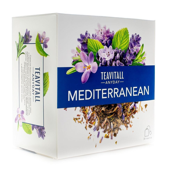 Чайный напиток TeaVitall Anyday Mediterranean, 38 фильтр-пакетов ...