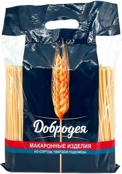 Добродея, макаронные изделия "Паллермо"(Букатини), высший сорт, 2 кг ...