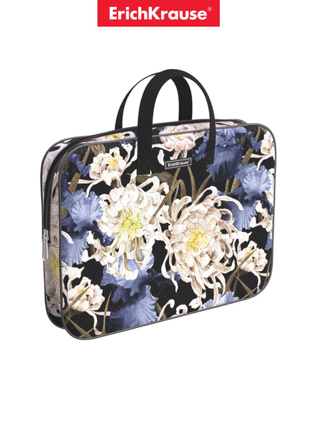 Папка текстильная на молнии ErichKrause с ручками Golden Daisy, A4 ...