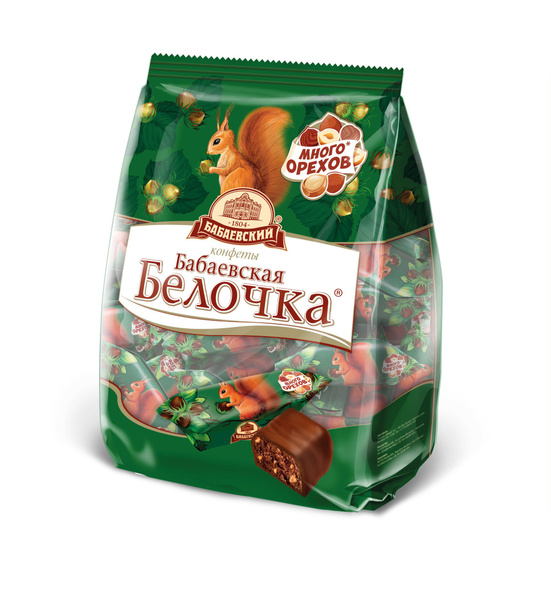 Конфеты Бабаевский Белочка с пралине и орехами, 200 г - купить с ...
