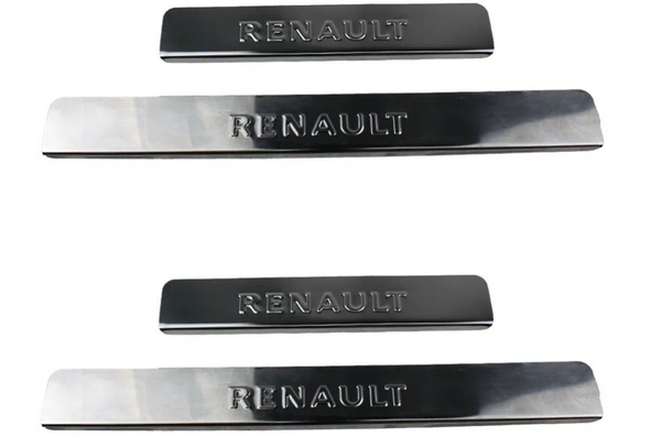 Накладки на пороги Рено Логан 2004-2014г / Renault Logan 1 Защита ...