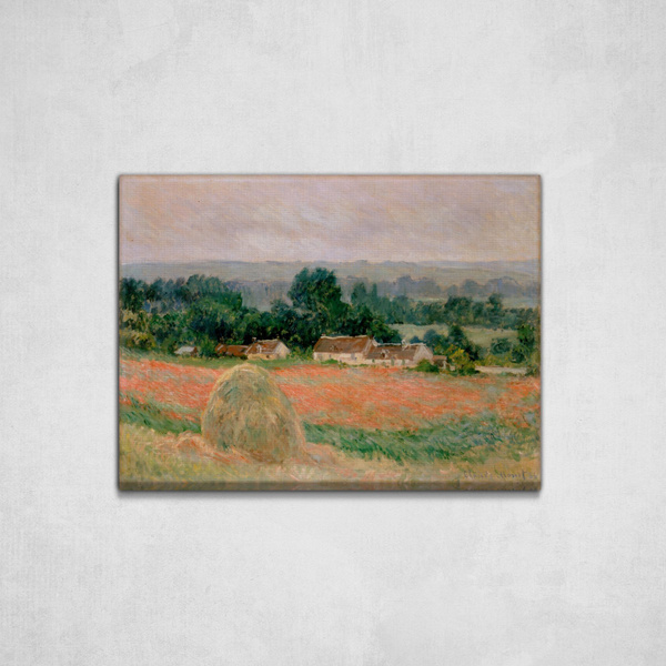 Картина на холсте, Клод Моне "Стог сена в Живерни", 55x40см ...