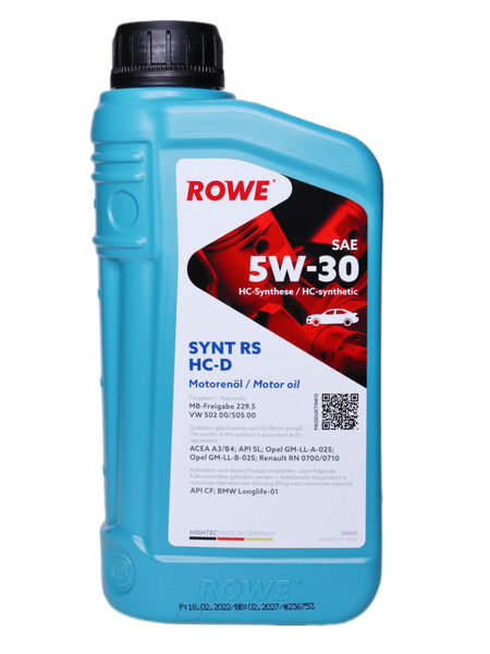 Масло моторное ROWE 5W-30 Синтетическое - купить в интернет-магазине ...