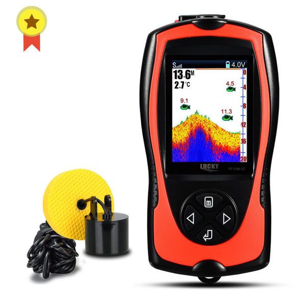 Портативный эхолот Lucky FF1108-1CT, глубина обнаружения 100 м, 2,4 ...