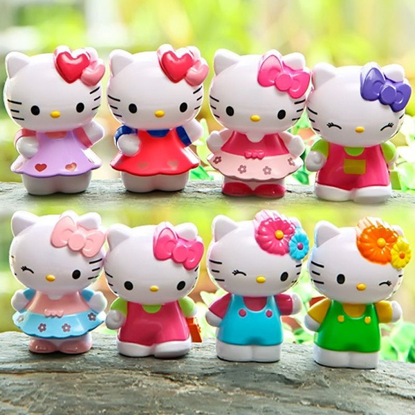 Набор фигурка хеллоу китти аниме фигурки Hello Kitty, детские игрушки ...