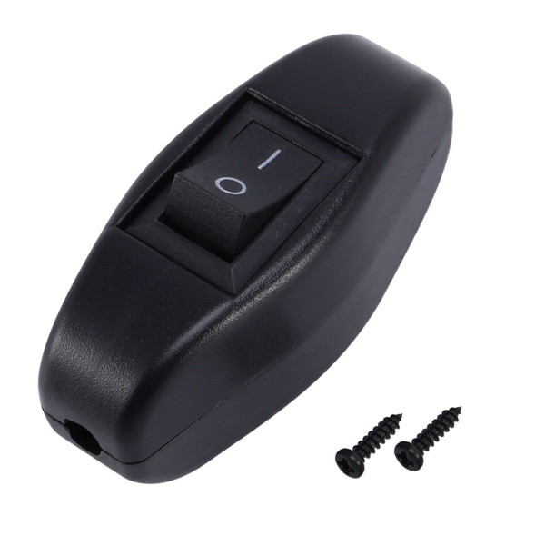 Черная кнопка включения-выключения спальни в линейном переключателе 6A ...