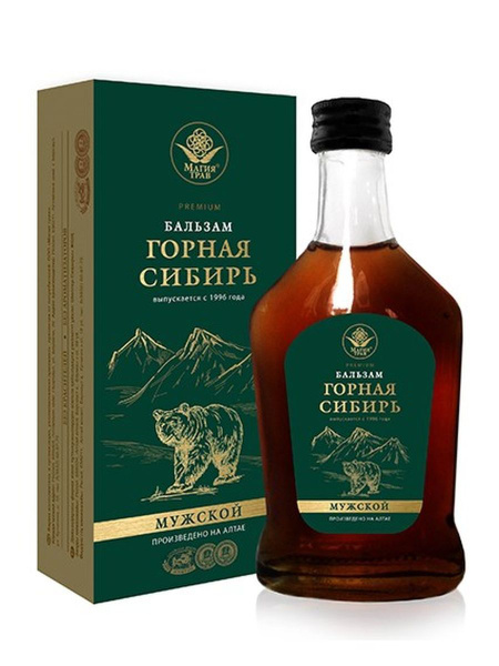 Пищевая добавка, Бальзам безалкогольный Мужской серии Горная Сибирь 250 ...