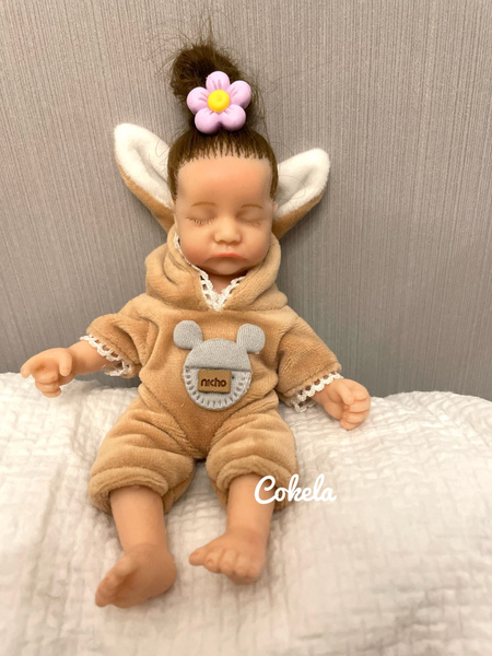 Кукла Реборн Силиконовая 10cm мини твёрдое reborn dolls - купить с ...