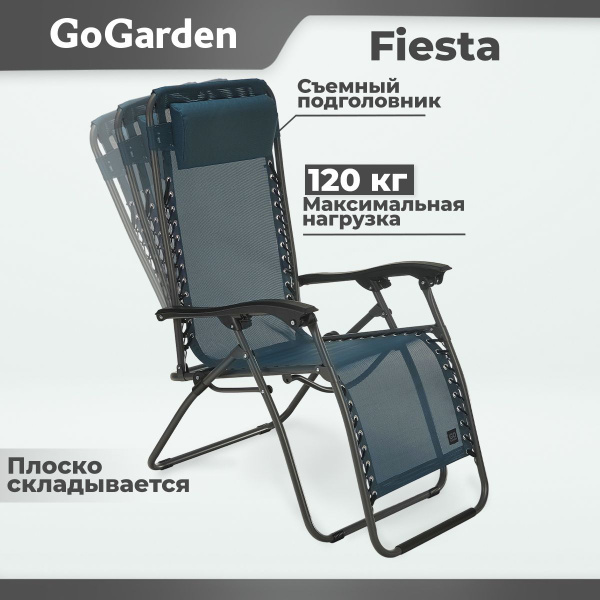 Шезлонг gogarden fiesta