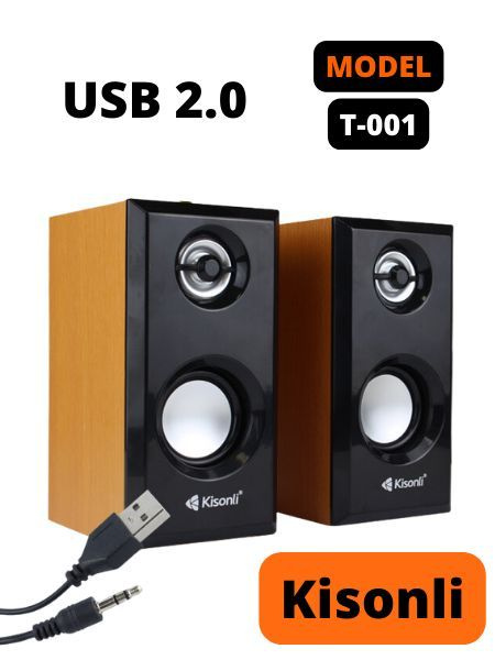Активная колонка USB 2.0 Kisonli T-001 - купить с доставкой по выгодным ...