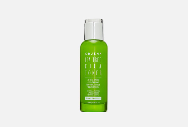 Успокаивающий тонер с центеллой азиатской ORJENA "TEA TREE CICA TONER ...