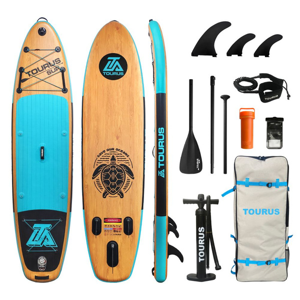 Надувная серфинг доска SUP board TOURUS 11.0 S2 2023 (335х84х15 см) с ...