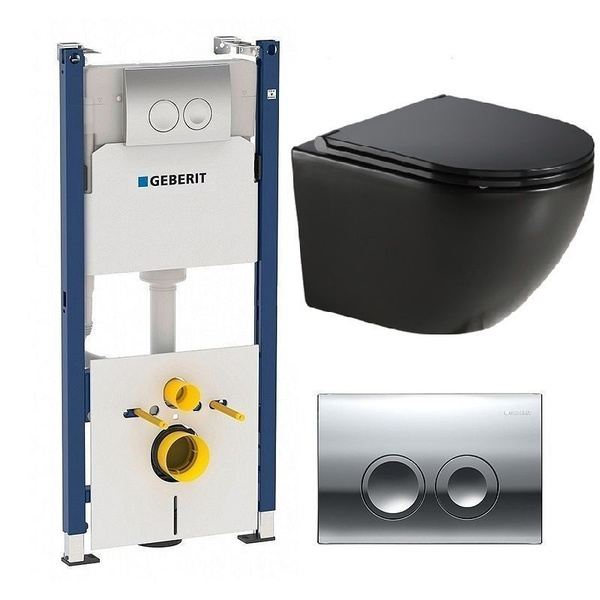 Инсталляция для унитаза Geberit Duofix Delta 458.124.21.1 + унитаз ...