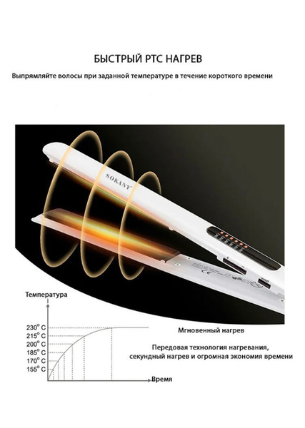 Выпрямитель для волос SOKANY HS-950В - купить по доступным ценам в ...