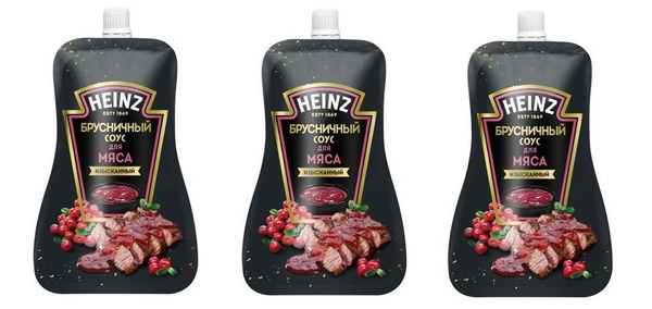 Соус Heinz брусничный, 200г 3 упаковки - купить с доставкой по выгодным ...