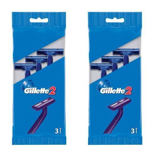 Gillette Бритвы одноразовые, 3 шт, 2 уп. - купить с доставкой по ...