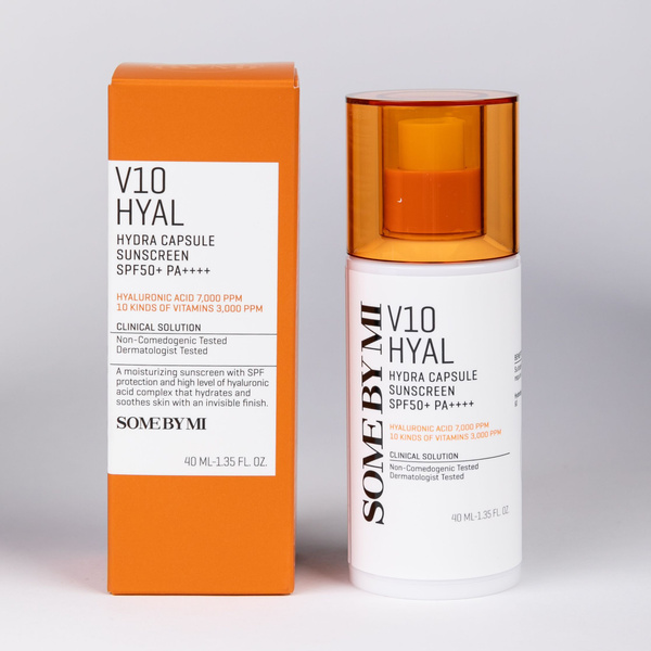 Капсульный увлажняющий солнцезащитный крем Some By Mi V10 Hyal Hydra ...