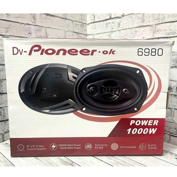 Автомобильные овальные динамики 6980 6Х9дюймов Pioneer.Ok 16Х24см 1000W ...