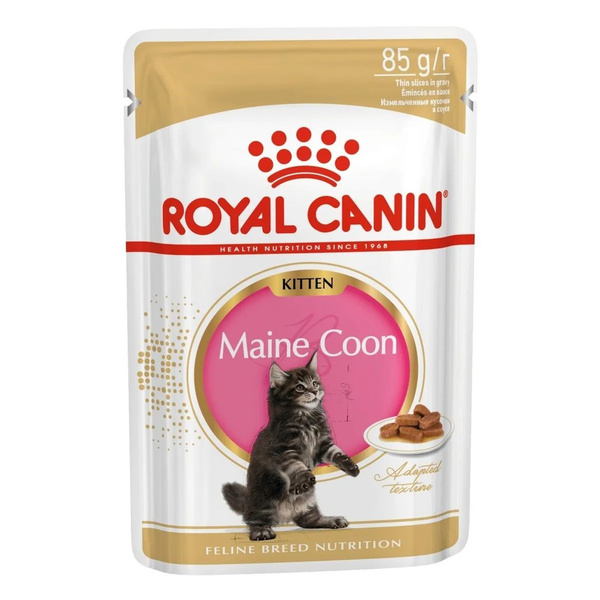ROYAL CANIN Maine Coon Kitten влажный корм для котят, 85 г х 6 штук ...