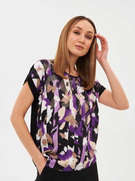 Футболка Gerry Weber, размер 48, цвет розовый, 95% Вискоза (Эко), 5% ...