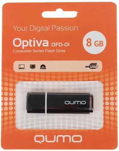 USB-флеш-накопитель QUMO QM8GUD-OP1-black 8 ГБ - купить по выгодной ...