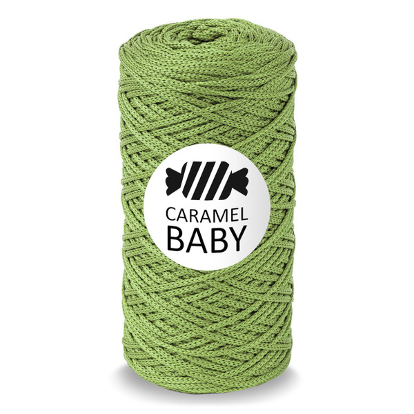 Полиэфирный шнур для вязания 2мм. Карамель Caramel BABY. Цвет Груша ...